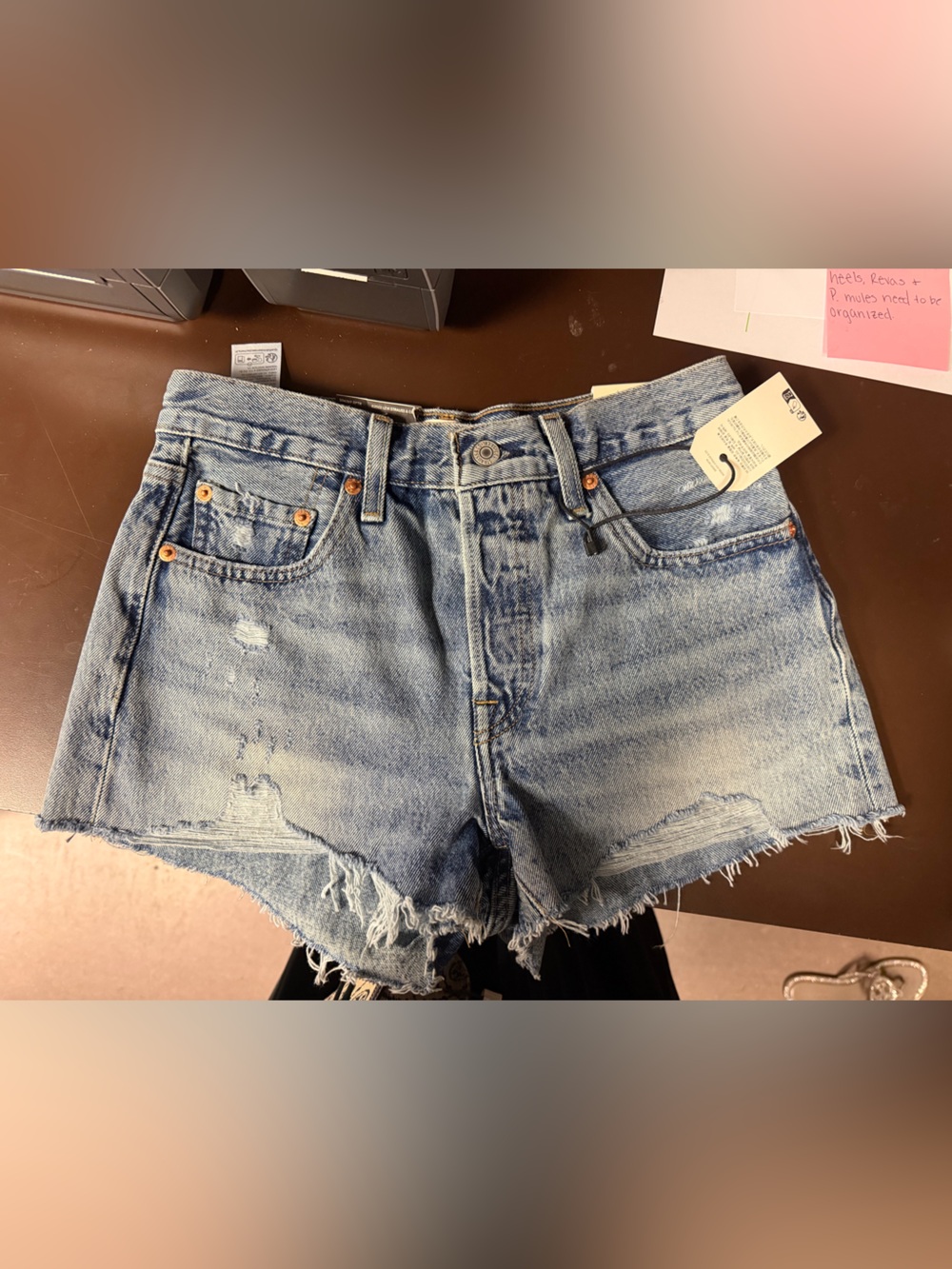 Levi 501 high rise shorts